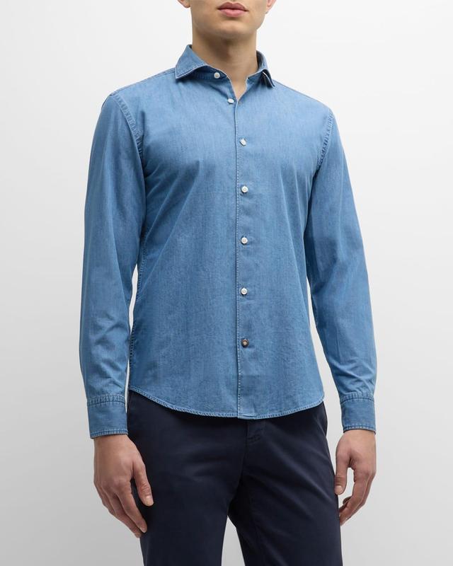 Mens Chambray Dress Shirt Product Image