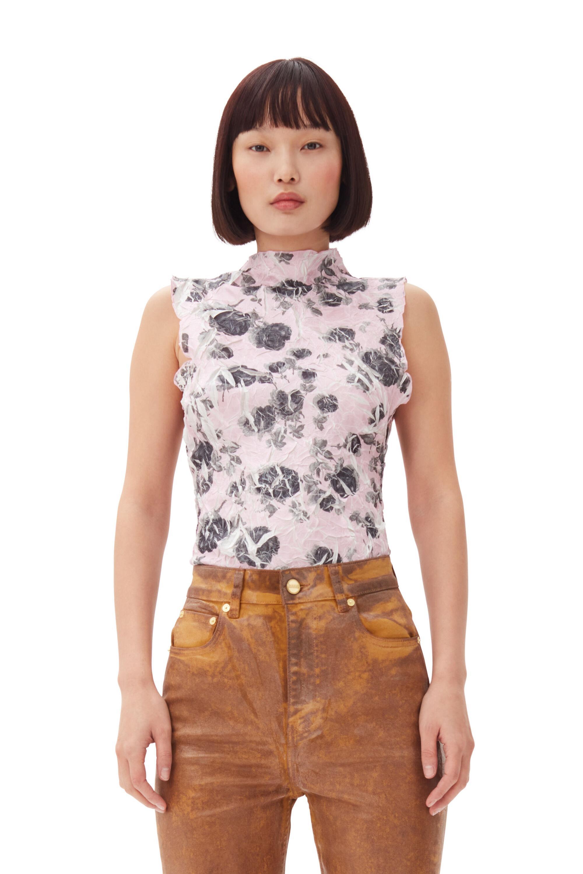 Pink Floral Printed Top Product Image