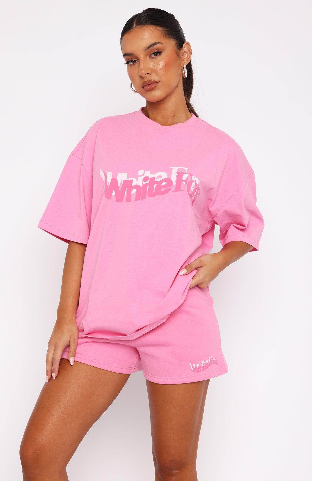 So Wavy Oversized Tee Pink Product Image