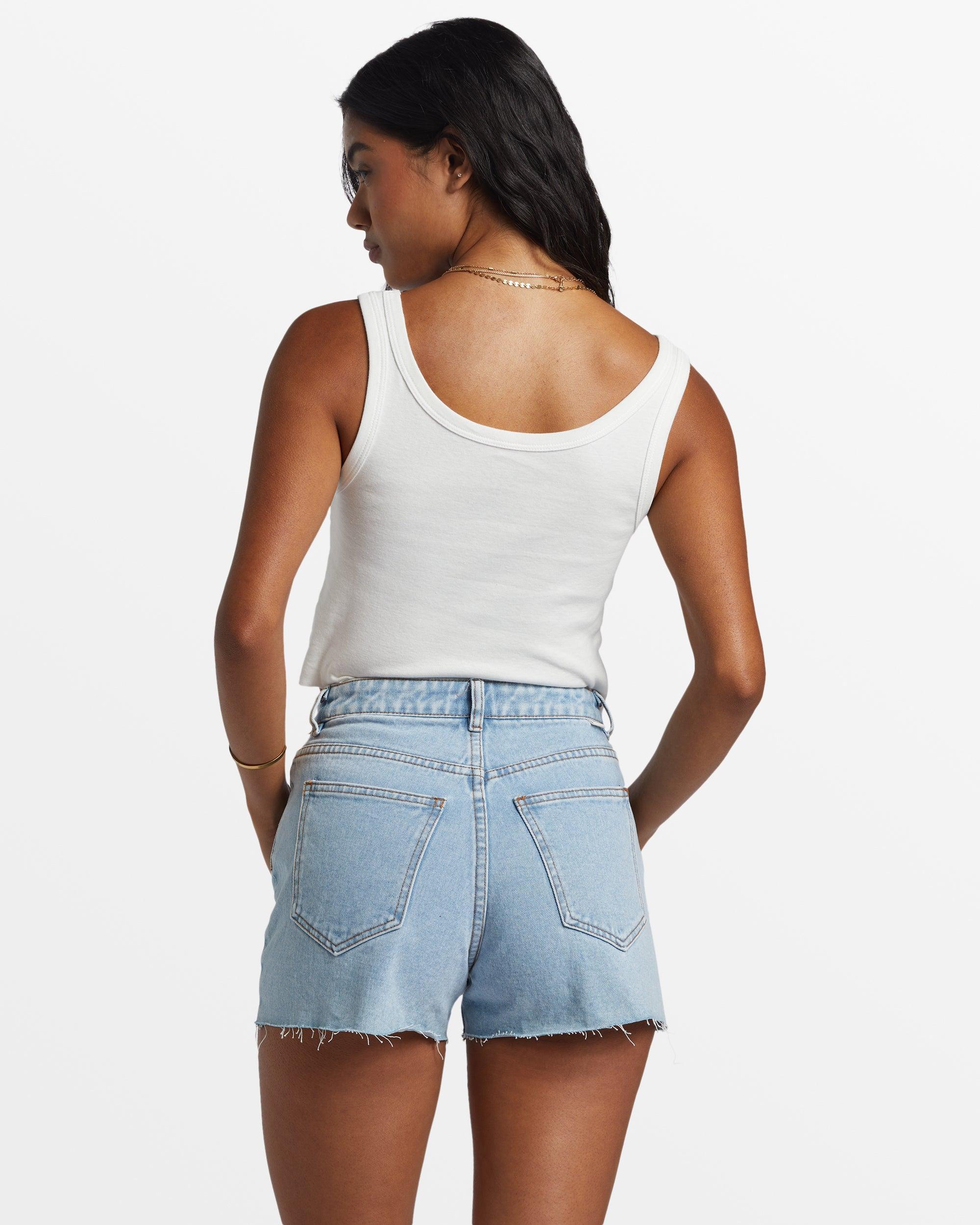 High Tides Denim Shorts - Soft Indigo Female Product Image