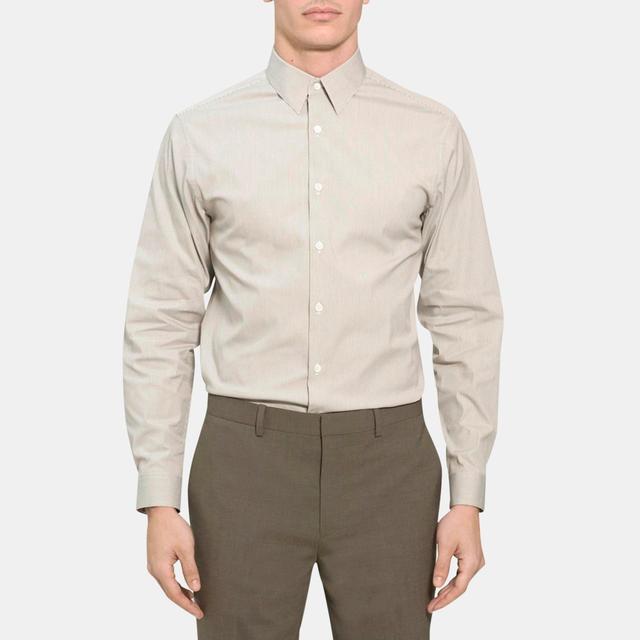 Stretch Cotton Standard-Fit Shirt | Theory Outlet Product Image