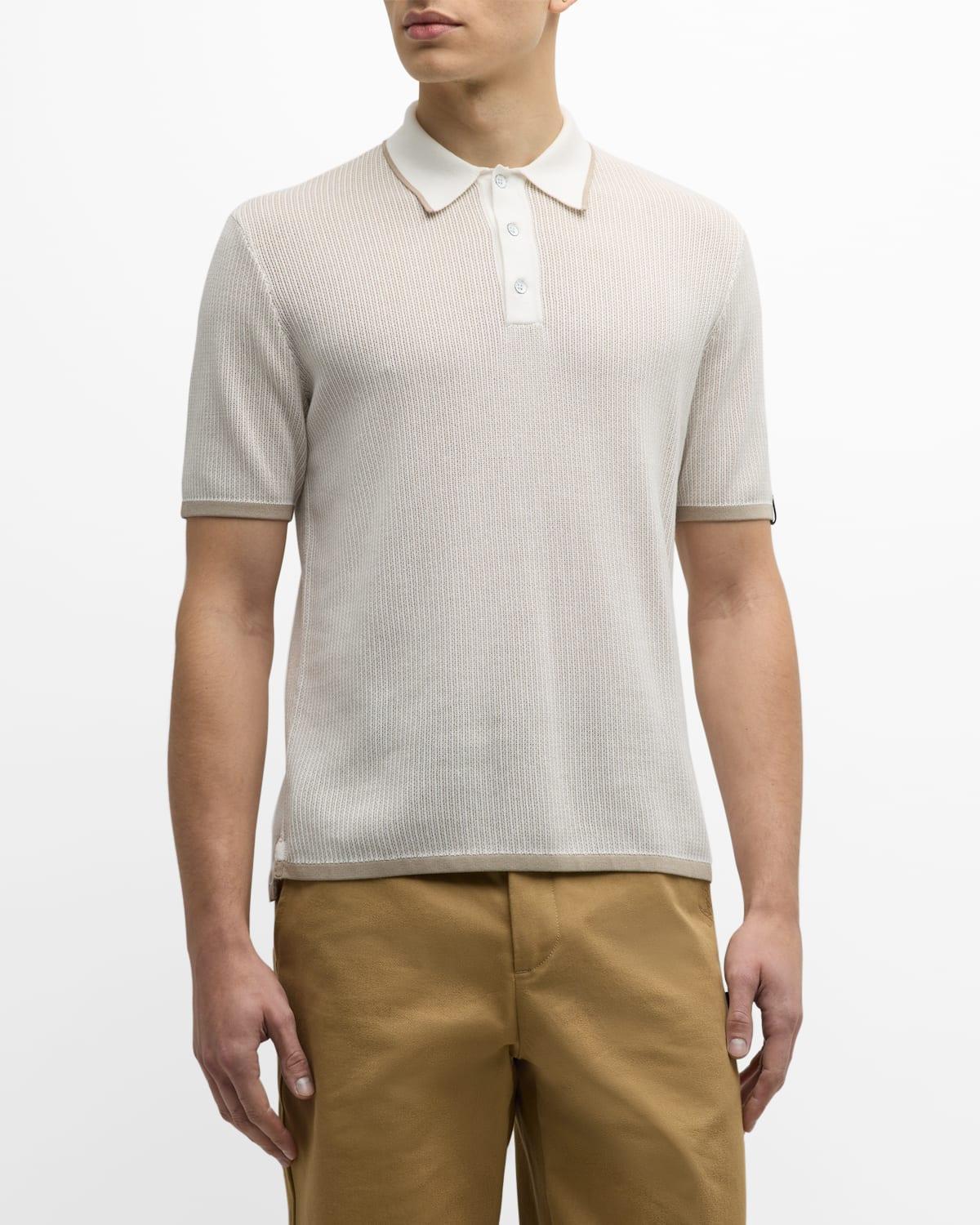 Mens Harvey Knit Polo Shirt Product Image