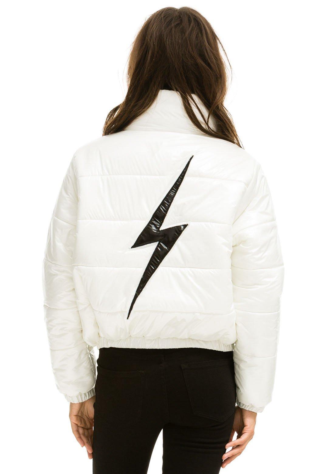 BOLT LUXE APRES PUFFER JACKET - GLOSSY WHITE Female Product Image