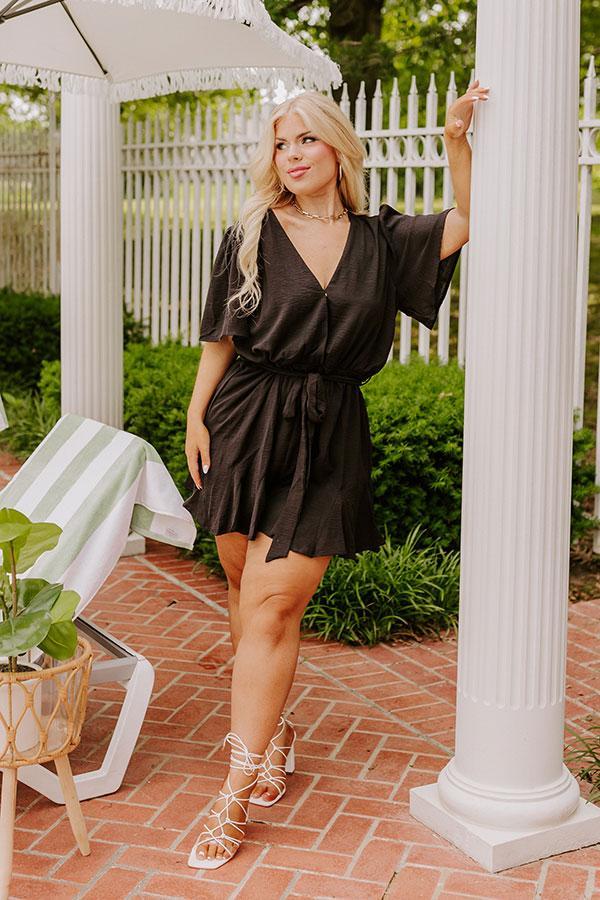 Flirty And Sweet Romper in Black Curves Product Image