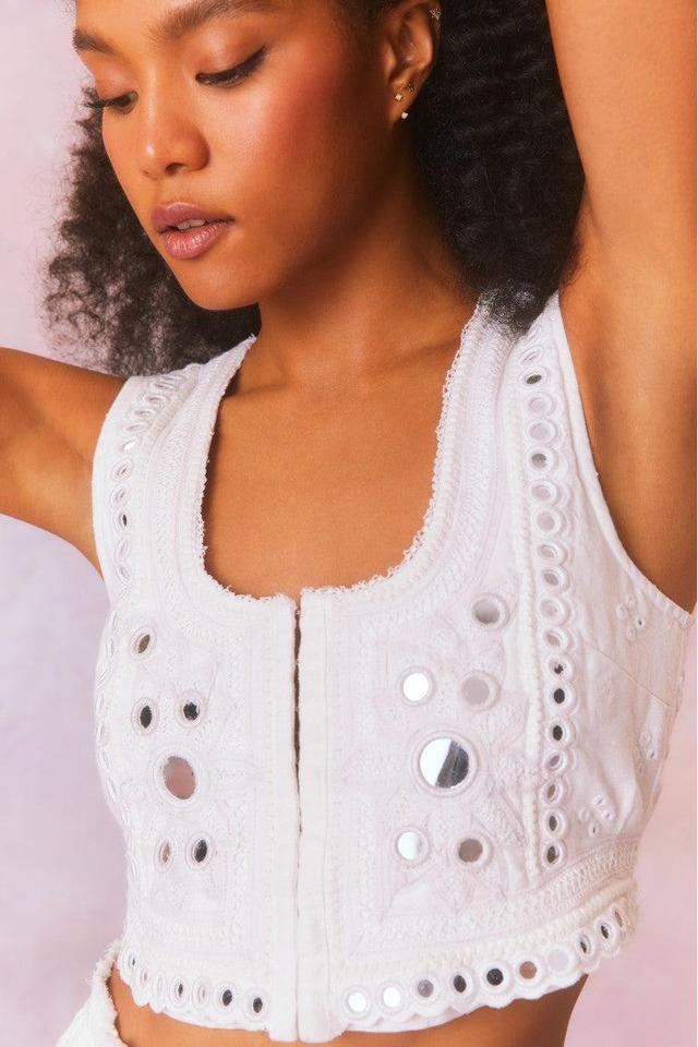 Cayman Embellished Bustier Top Product Image