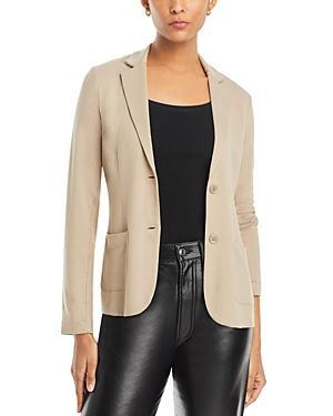 Majestic Filatures Soft Touch Two-Button Blazer (Milk) Women's Clothing Product Image