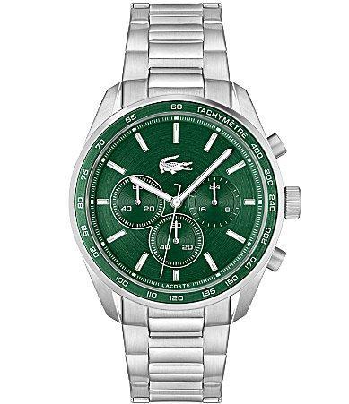 Lacoste Mens 42mm Vancouver Chronograph Stainless Steel Bracelet Watch Product Image