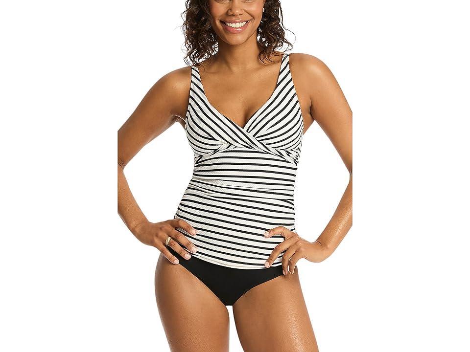 SEA LEVEL SWIM Amalfi Cross Front Multifit Singlet Top Women's Swimwear Product Image