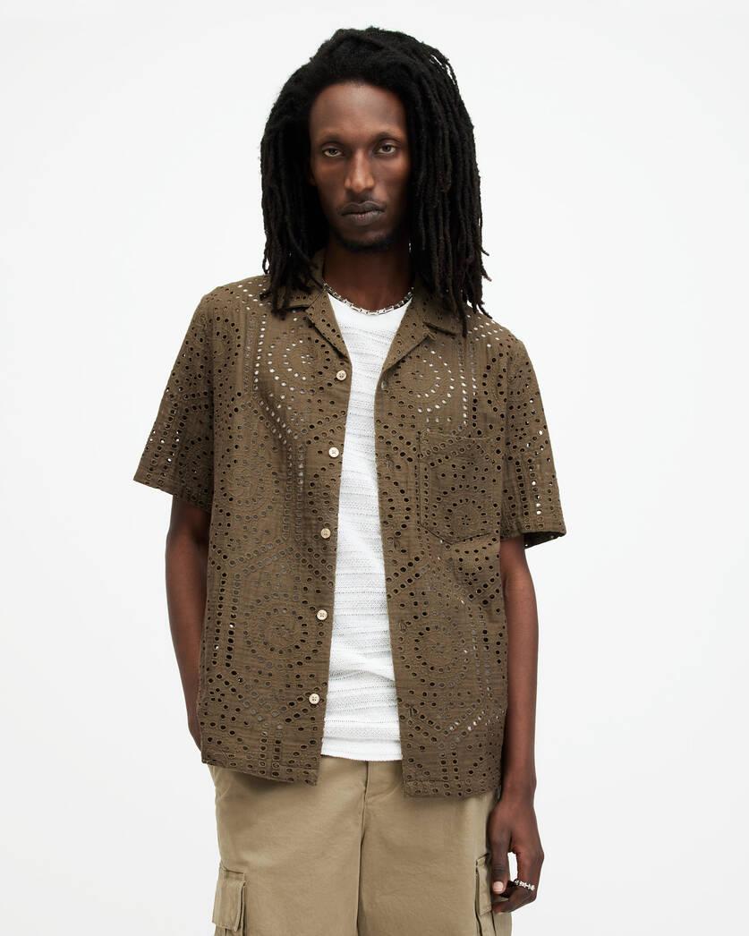 Pueblo Broderie Relaxed Fit Shirt Product Image