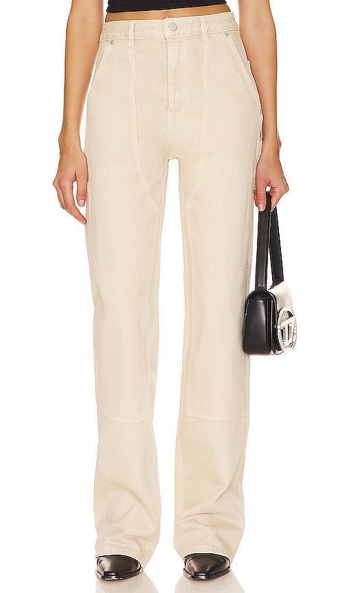 Womens Carpenter High-Rise Straight-Leg Jeans Product Image