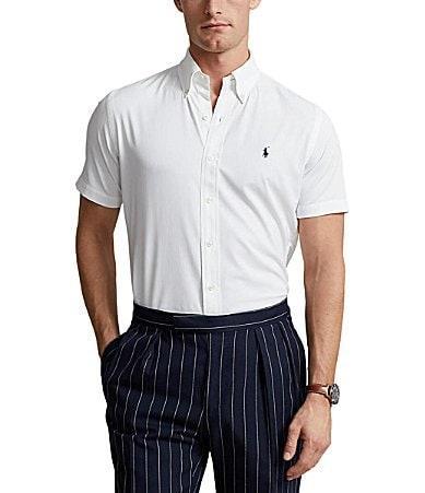 Polo Ralph Lauren Classic Fit Performance Stretch Short Sleeve Twill Woven Shirt Product Image