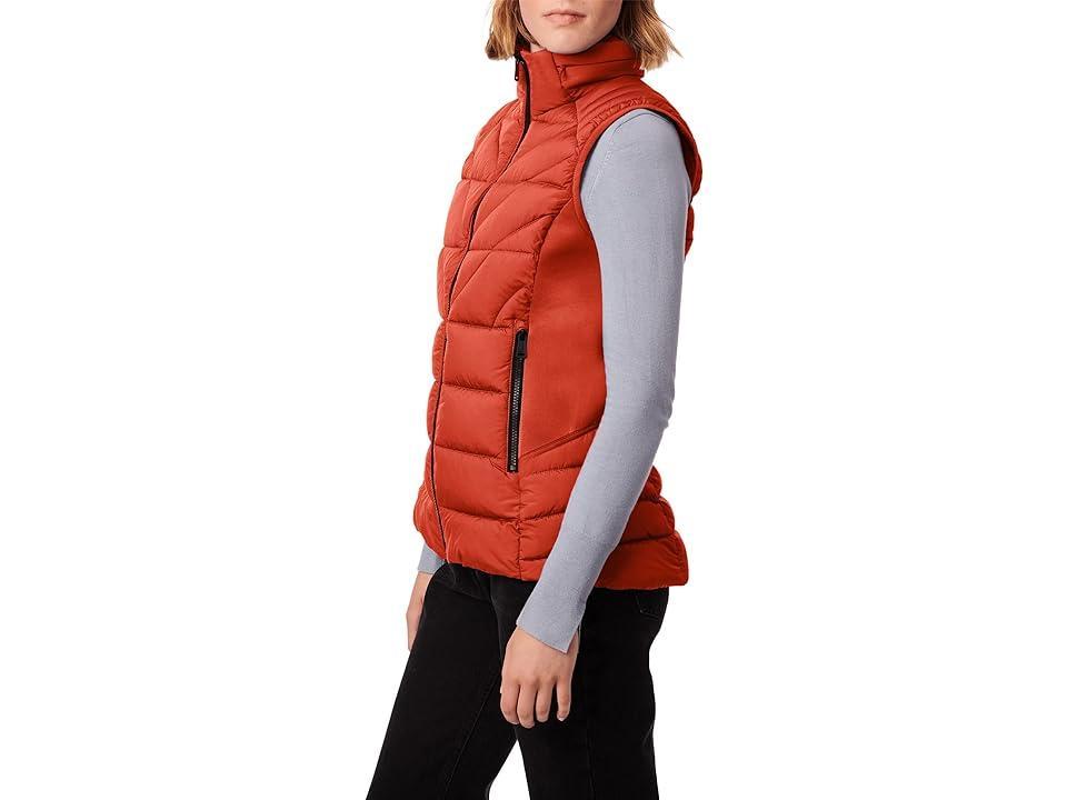 Bernardo Fashions Softy Glam Quilted Vest with Neoprene Combo (Molten Lava) Women's Vest Product Image