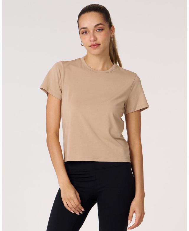 Rebody Active Womens Rebody Essentials Crop Tee For Women Product Image