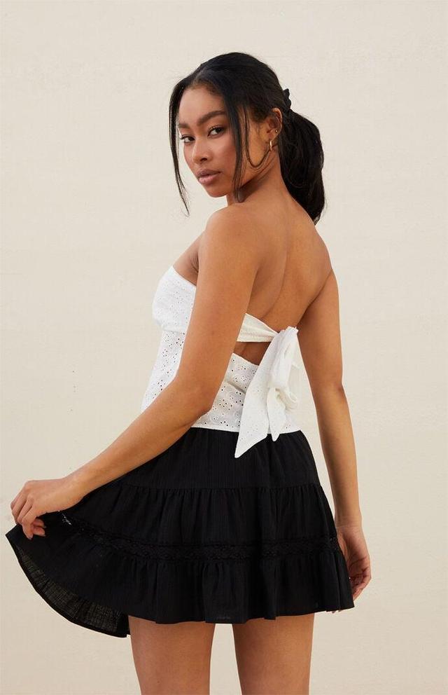 Women's Strapless Eyelet Top Product Image