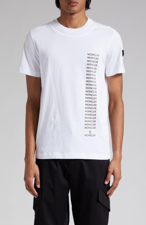 Moncler Logo Short Sleeve Cotton Graphic T-Shirt Product Image