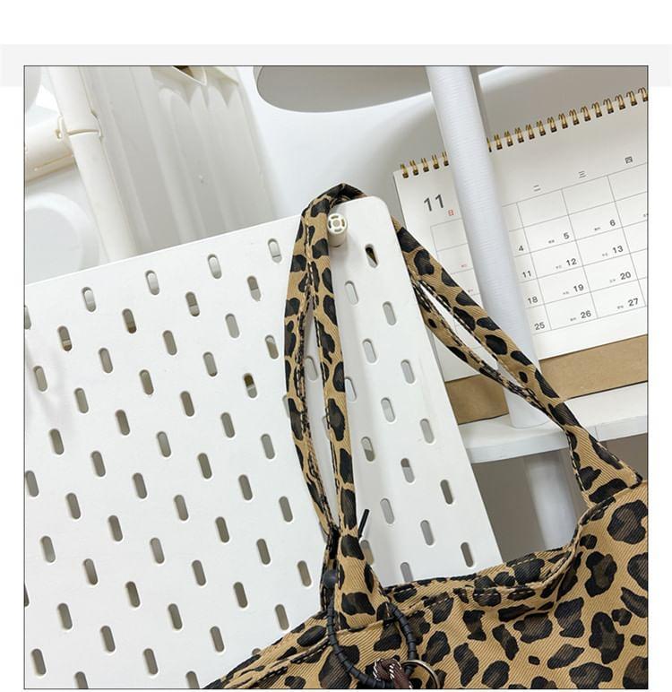 Leopard Print Tote Bag / Bag Charm / Set Product Image