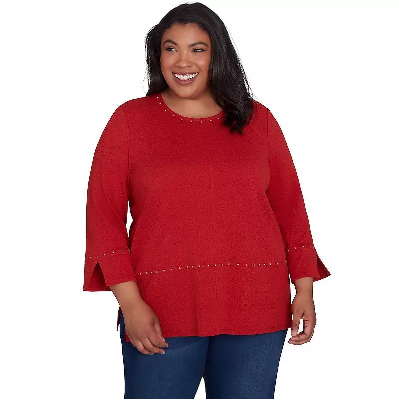 Plus size Alfred Dunner Cozy Textured Top, Womens Product Image