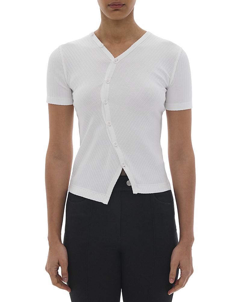 Helmut Lang Asymmetric Short Sleeve Top Product Image