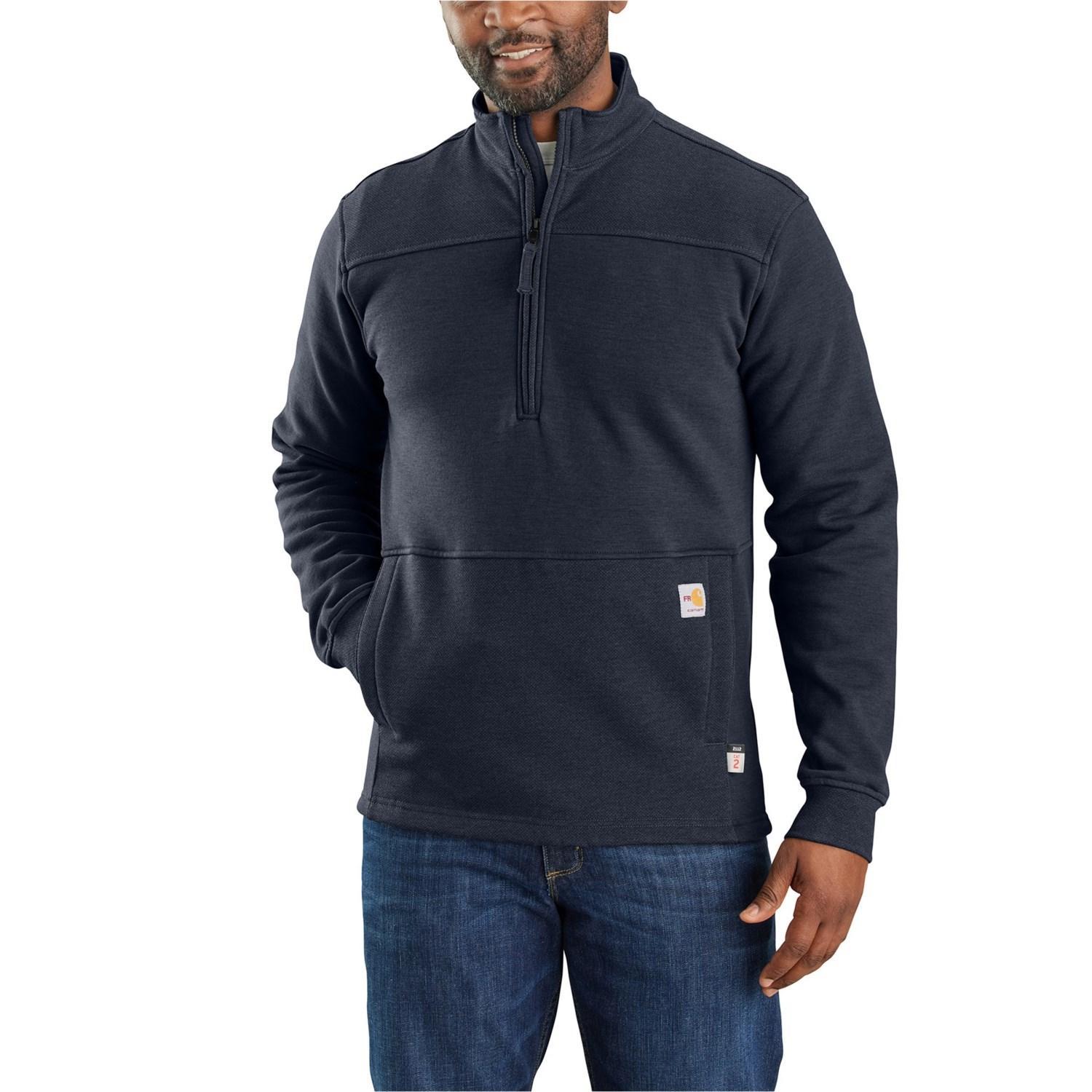 Carhartt 105012 Flame Resistant Rain Defender® Mock Neck Shirt - Zip Neck, Long Sleeve Product Image