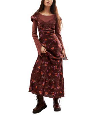 Women's Butterfly Babe Cap-Sleeve Midi Dress Product Image