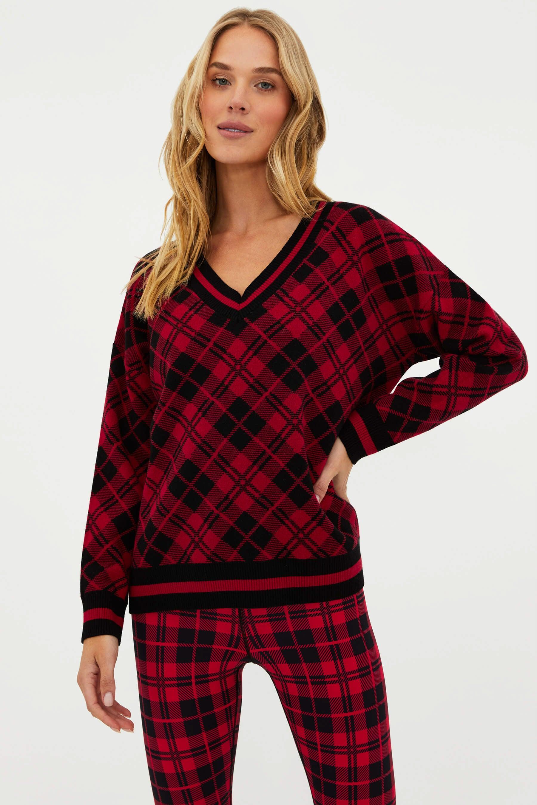 Joey Sweater Merry Plaid Product Image