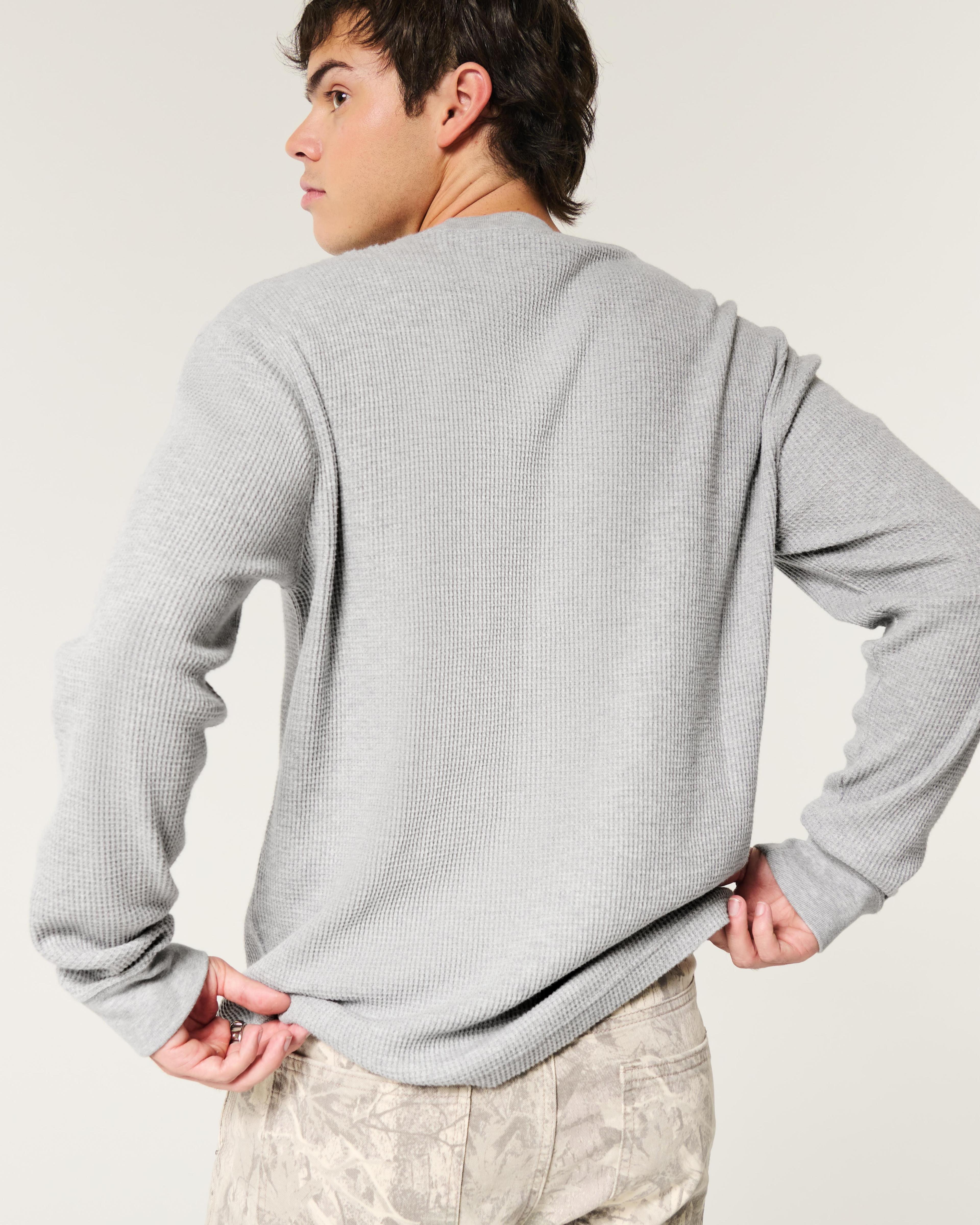 Long-Sleeve Thermal Crew T-Shirt Product Image