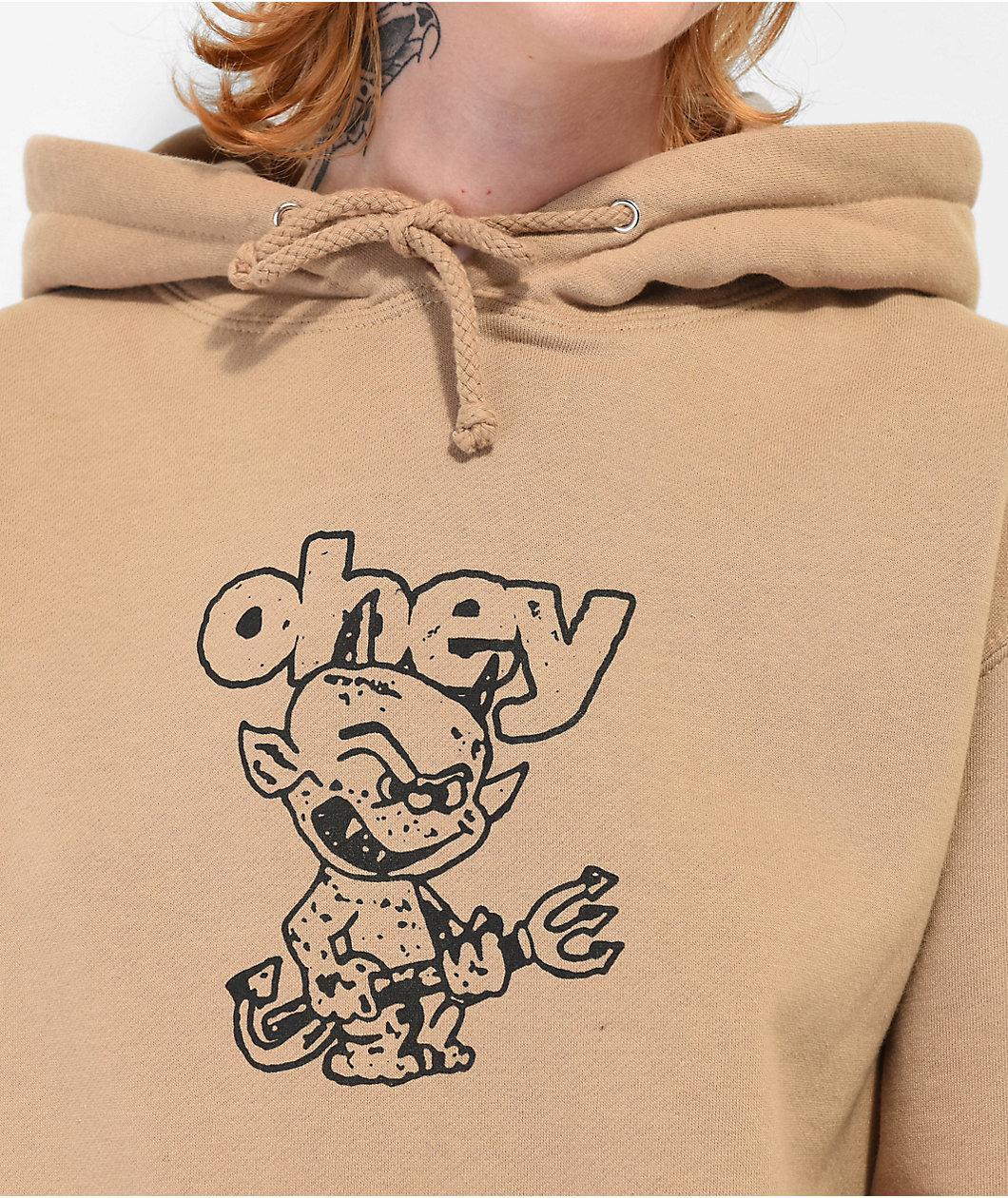 Obey Devil Sandstone Hoodie Product Image