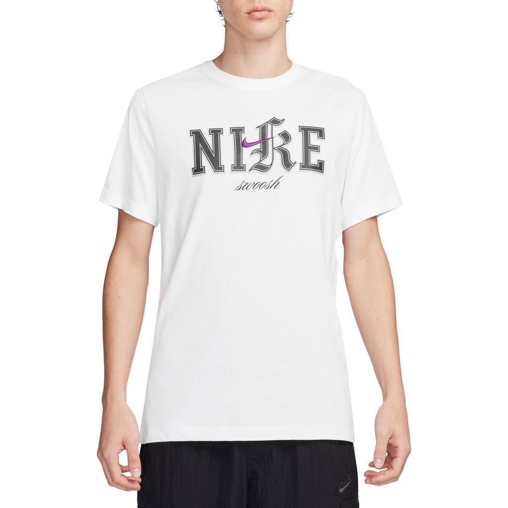 NIKE Men's Relaxed Fit Short Sleeve Logo Graphic T-shirt In White Product Image