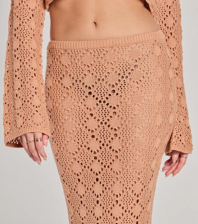 Weekend Mood Crochet Maxi Skirt Product Image