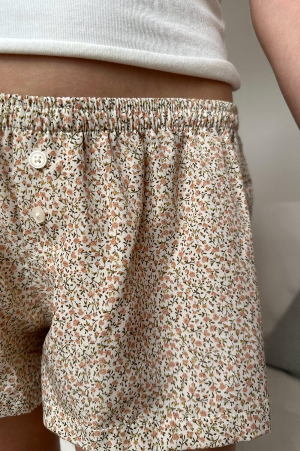 Keira Floral Pajama Shorts Product Image