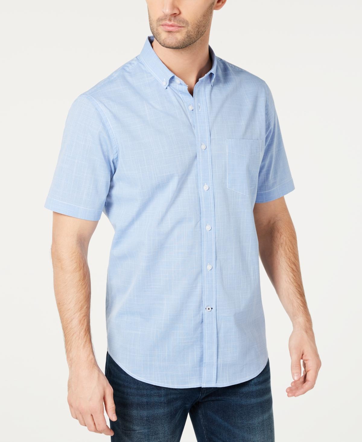 Club Room Mens Texture Check Stretch Cotton Shirt, Created for Macys Product Image