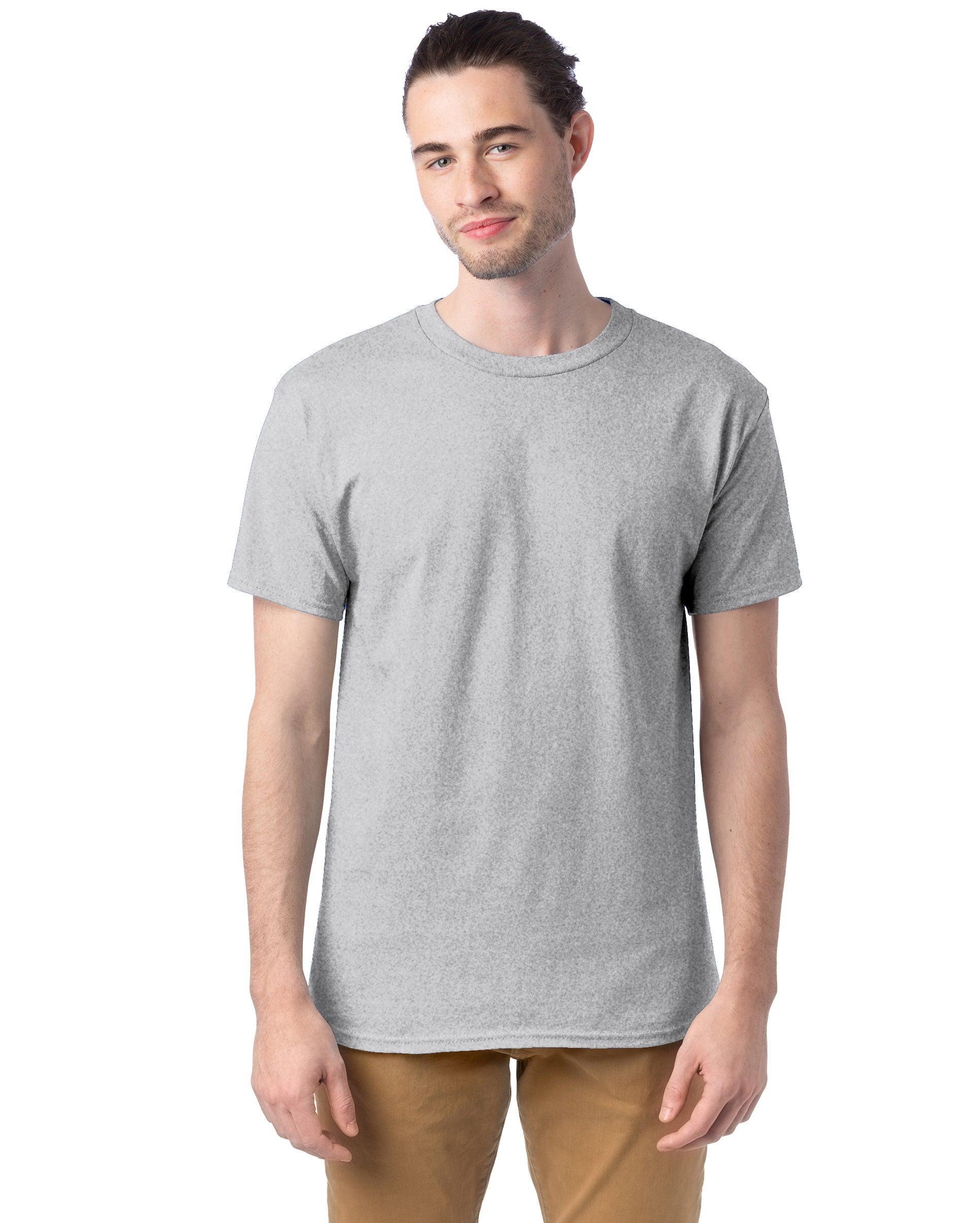 Mens Hanes Essentials 4-Pack Cotton T-Shirt Product Image