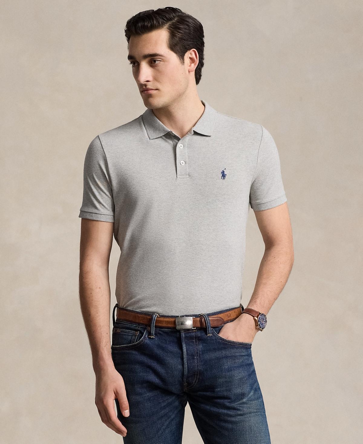 Polo Ralph Lauren Mens Classic-Fit Stretch Mesh Polo Shirt Product Image