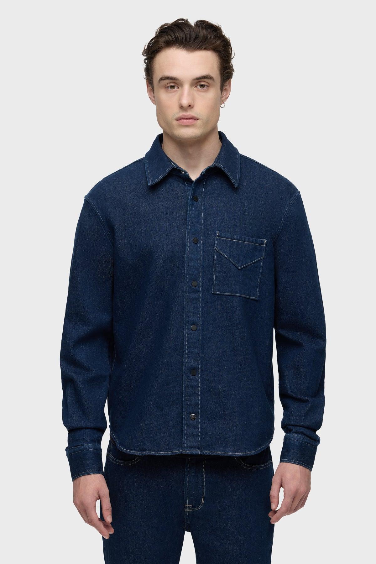 Long Sleeve Denim Shirt Male product image