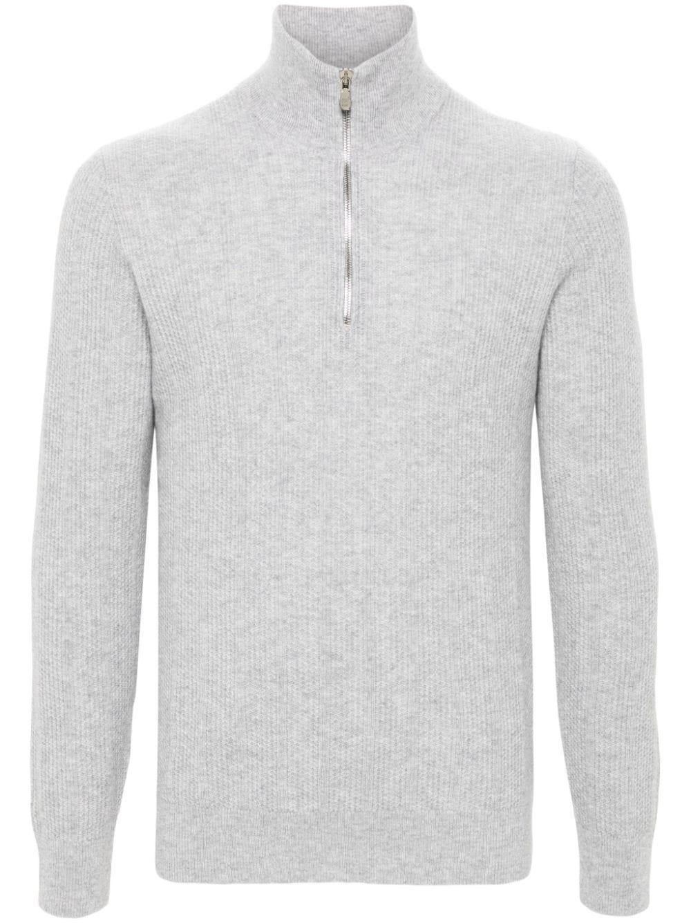 BRUNELLO CUCINELLI Cashmere Sweater In Gray Product Image