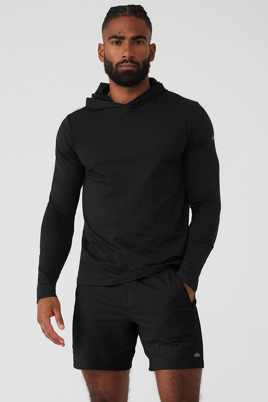 Conquer Reform Long Sleeve With Hood - Black Male Product Image