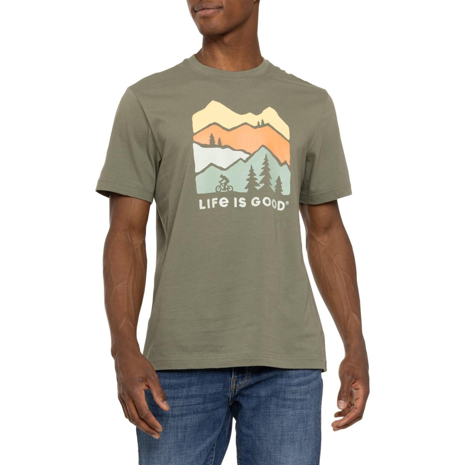 Life is Good® Mountain Bike Landscape Classic T-Shirt - Short Sleeve Product Image