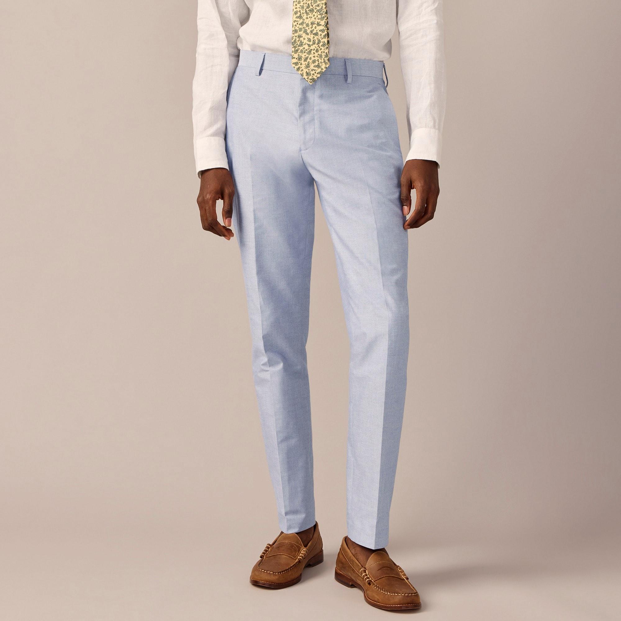 Ludlow Slim-fit suit pant in Portuguese cotton oxford Product Image