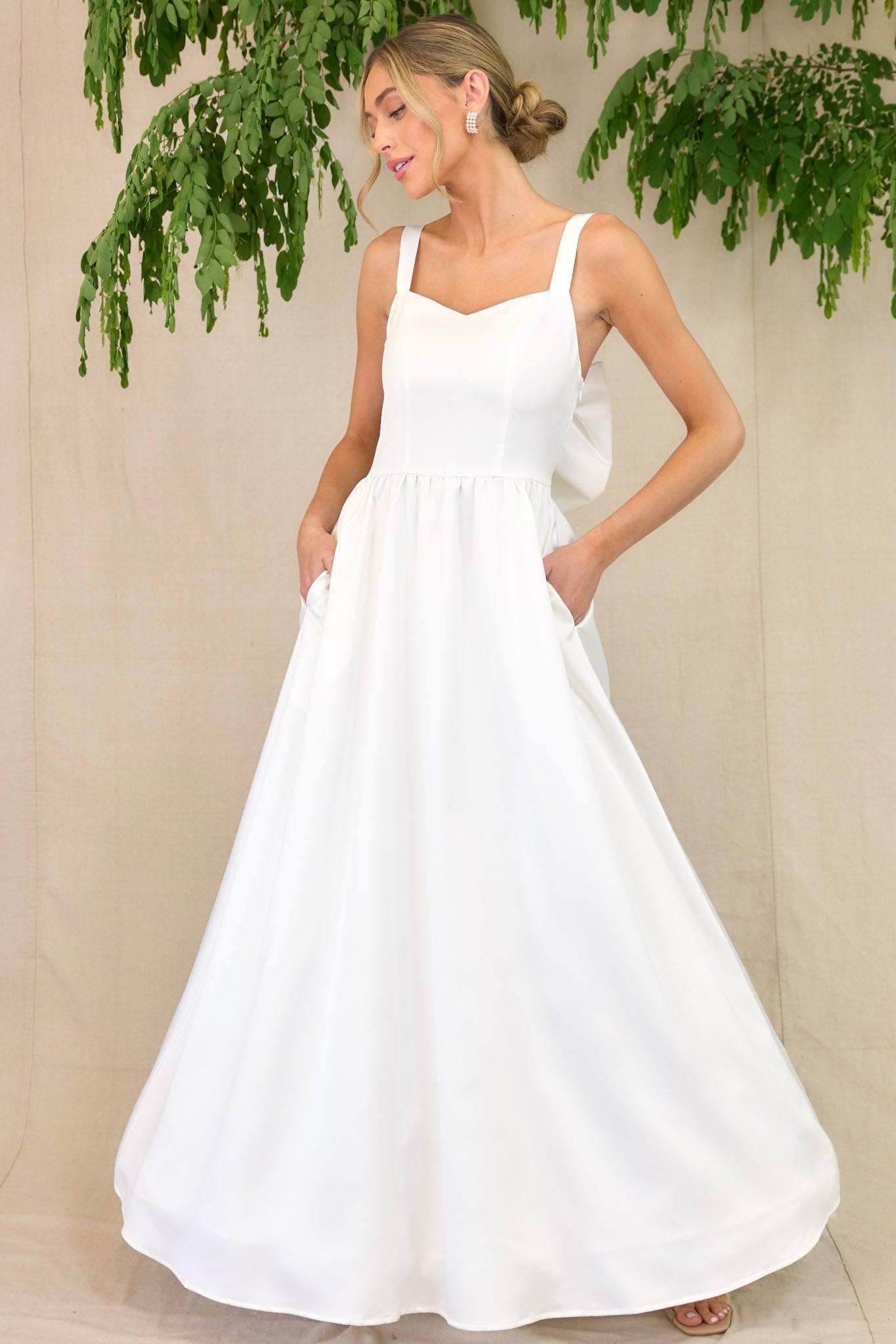 Light Up My Life White Maxi Dress Product Image