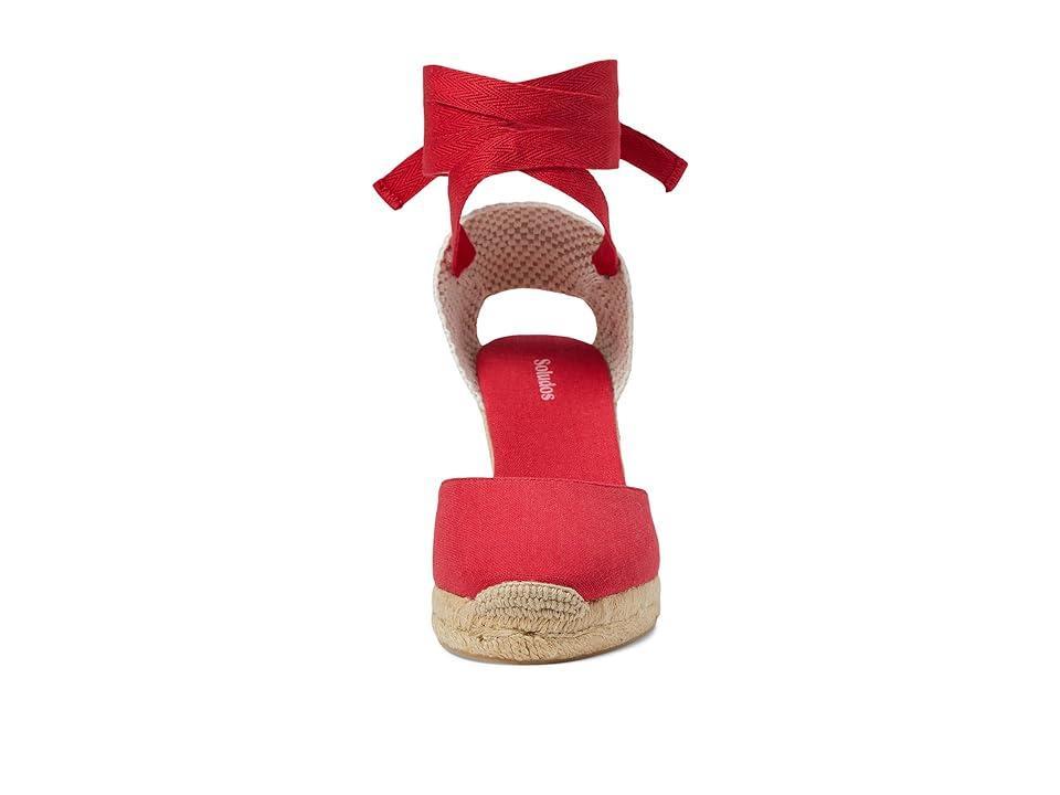 Soludos Marseille Wedge Espadrille (Flamenco Red) Women's Sandals Product Image