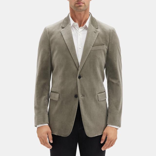 Stretch Velvet Structured Blazer | Theory Outlet Product Image