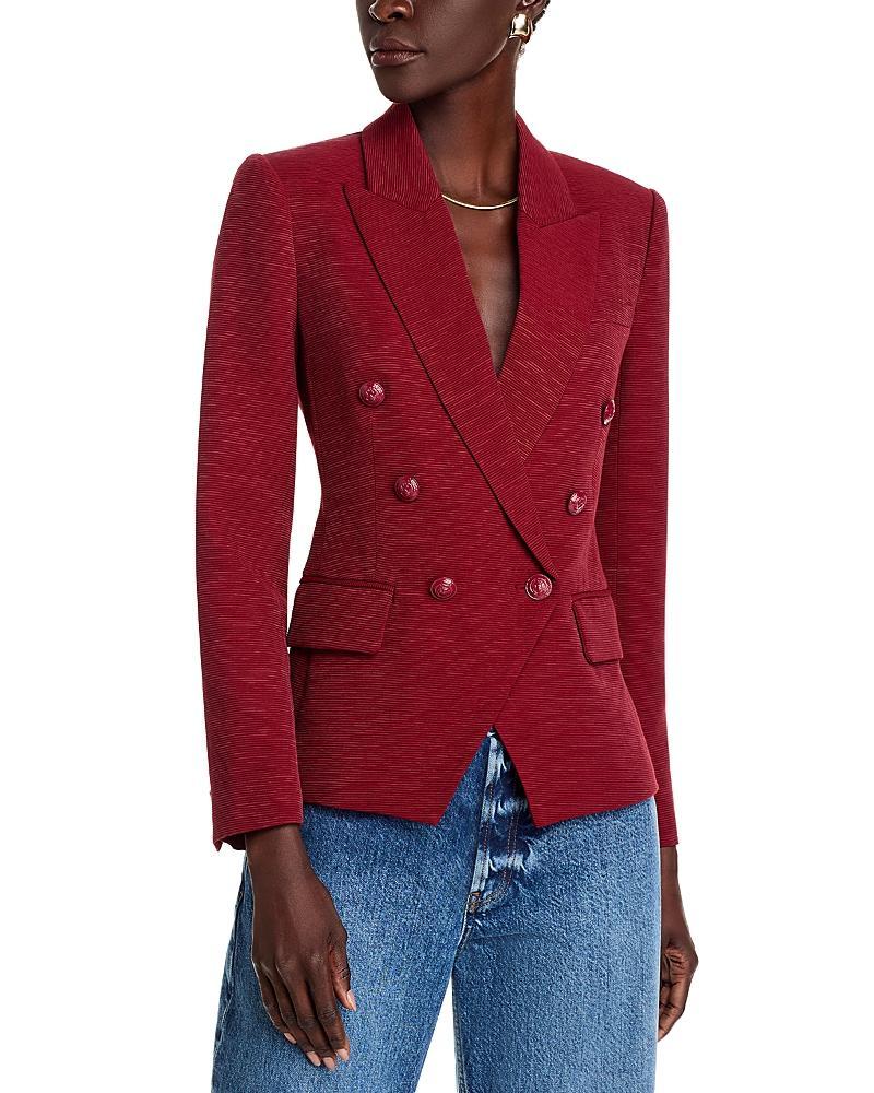 Womens Kenzie Cotton-Blend Double-Breasted Blazer Product Image