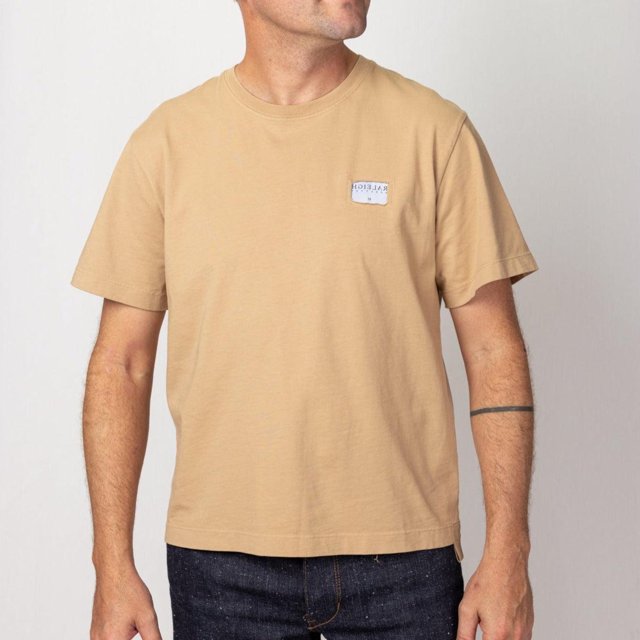 Solid Label Tee | Khaki Product Image