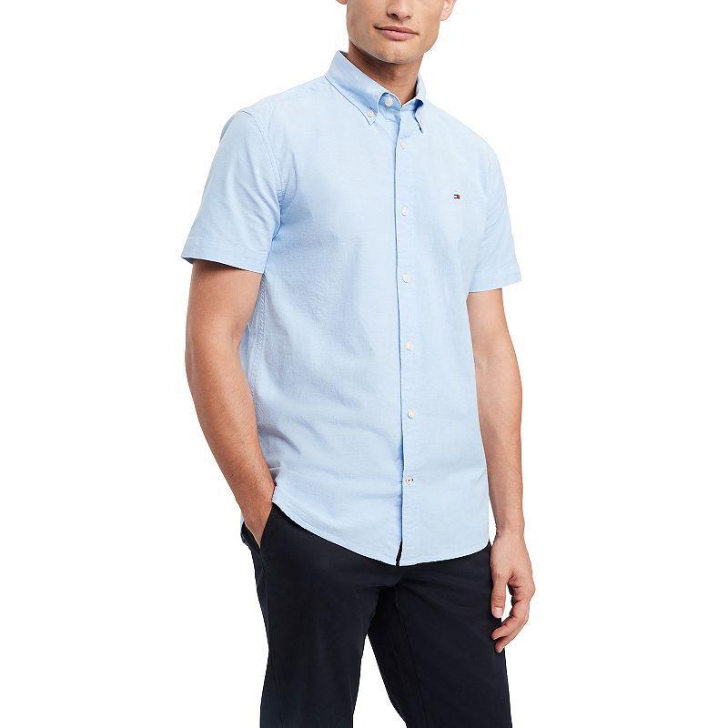 Mens Tommy Hilfiger Short Sleeve Original Stretch Oxford Shirt Product Image