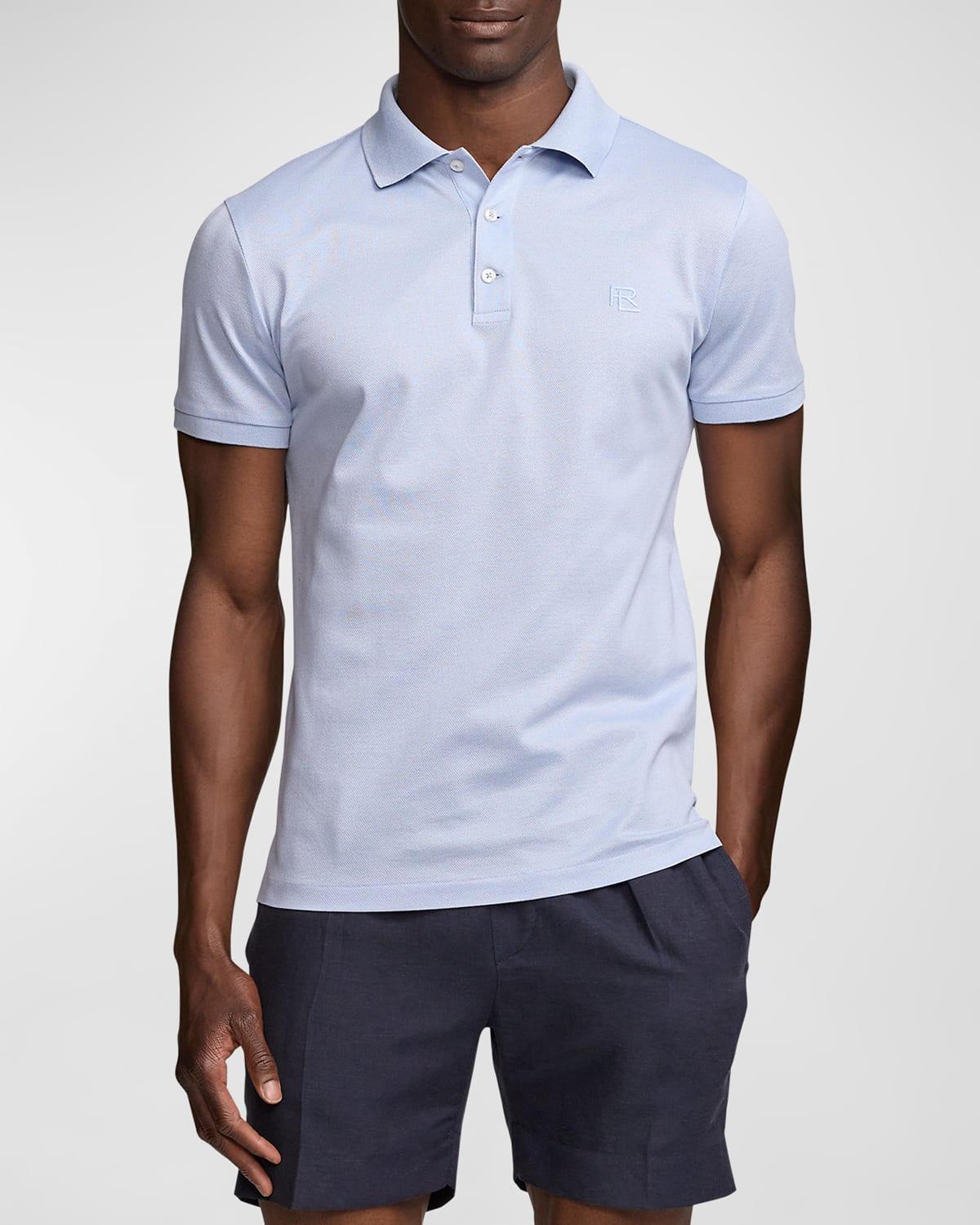 Men's Slim Fit Cotton Piqué Short-Sleeve Polo Shirt Product Image