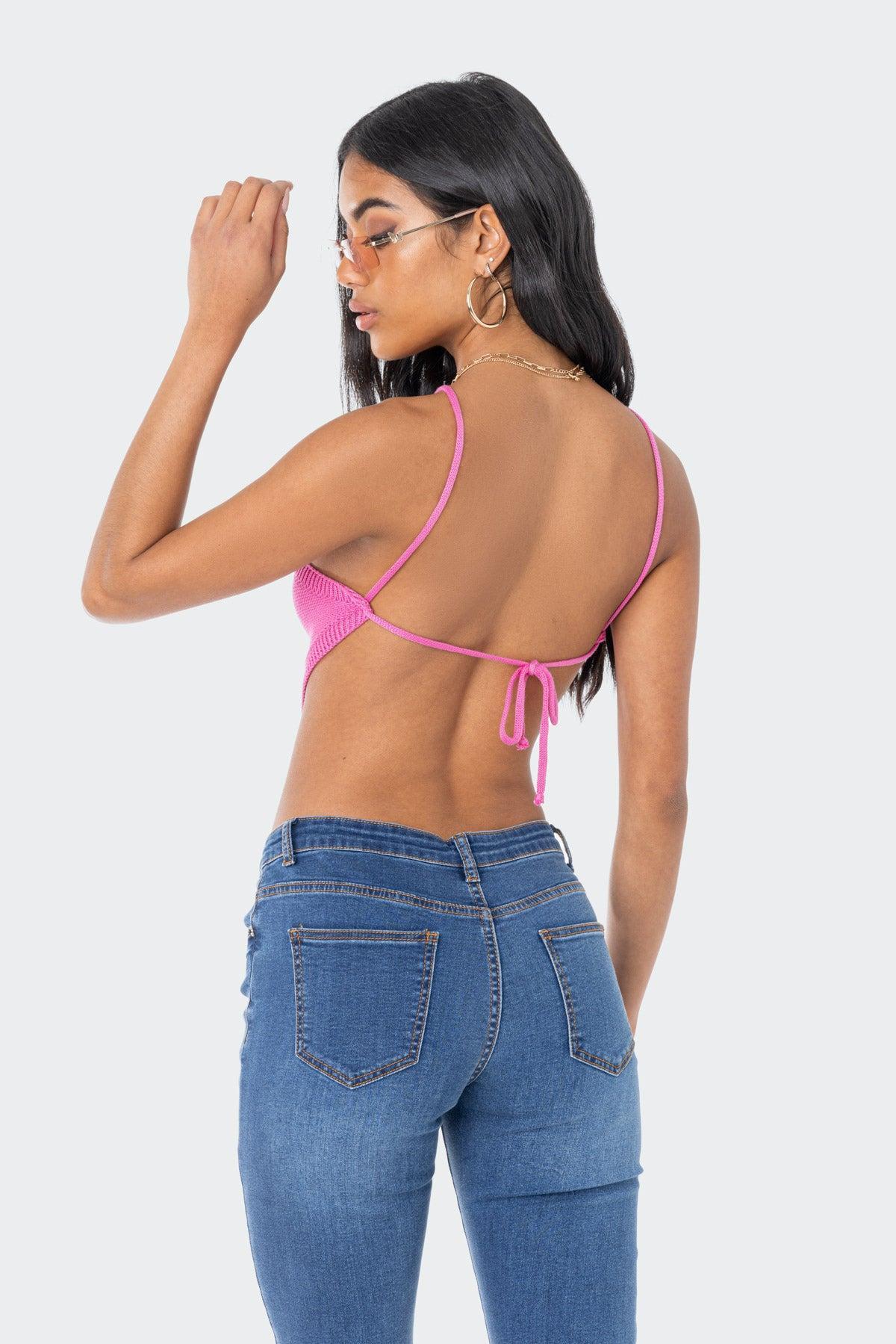 Harlow Knitted Open-Back Top Product Image