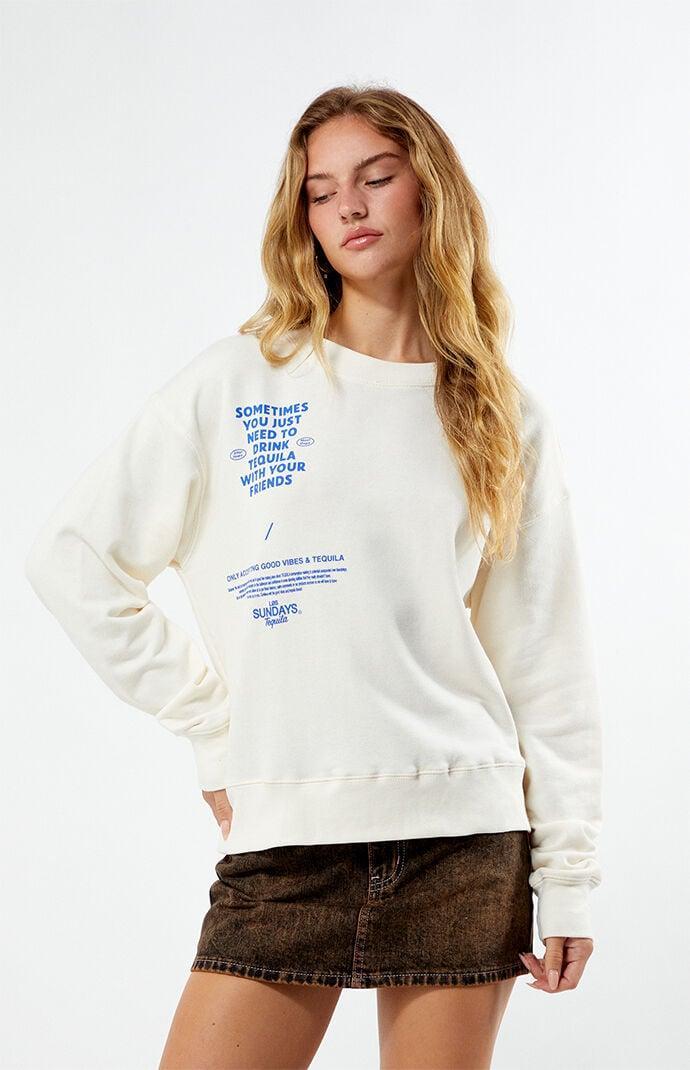 Los Sundays Women's The Sometimes Crew Neck Sweatshirt Product Image