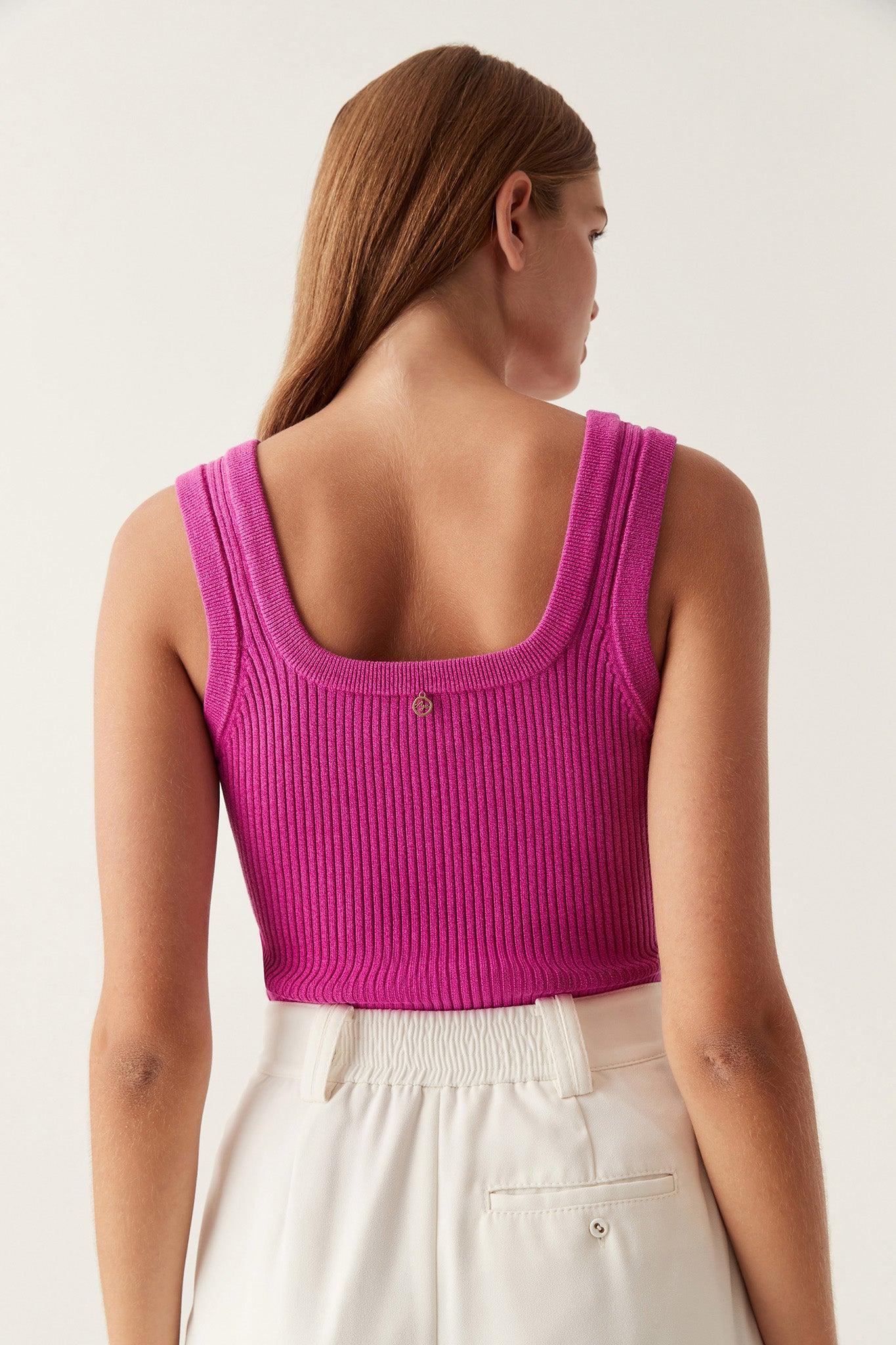 Bronte Scoop Neck Rib Tank Product Image