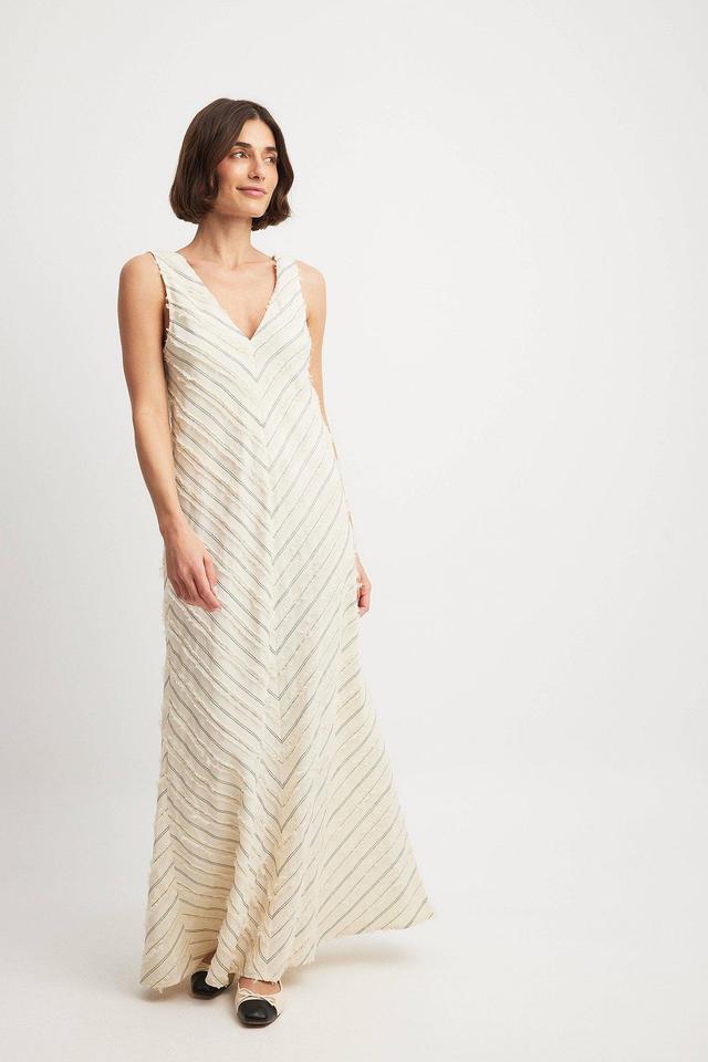 Fringed Sleeveless Maxi Dress Product Image