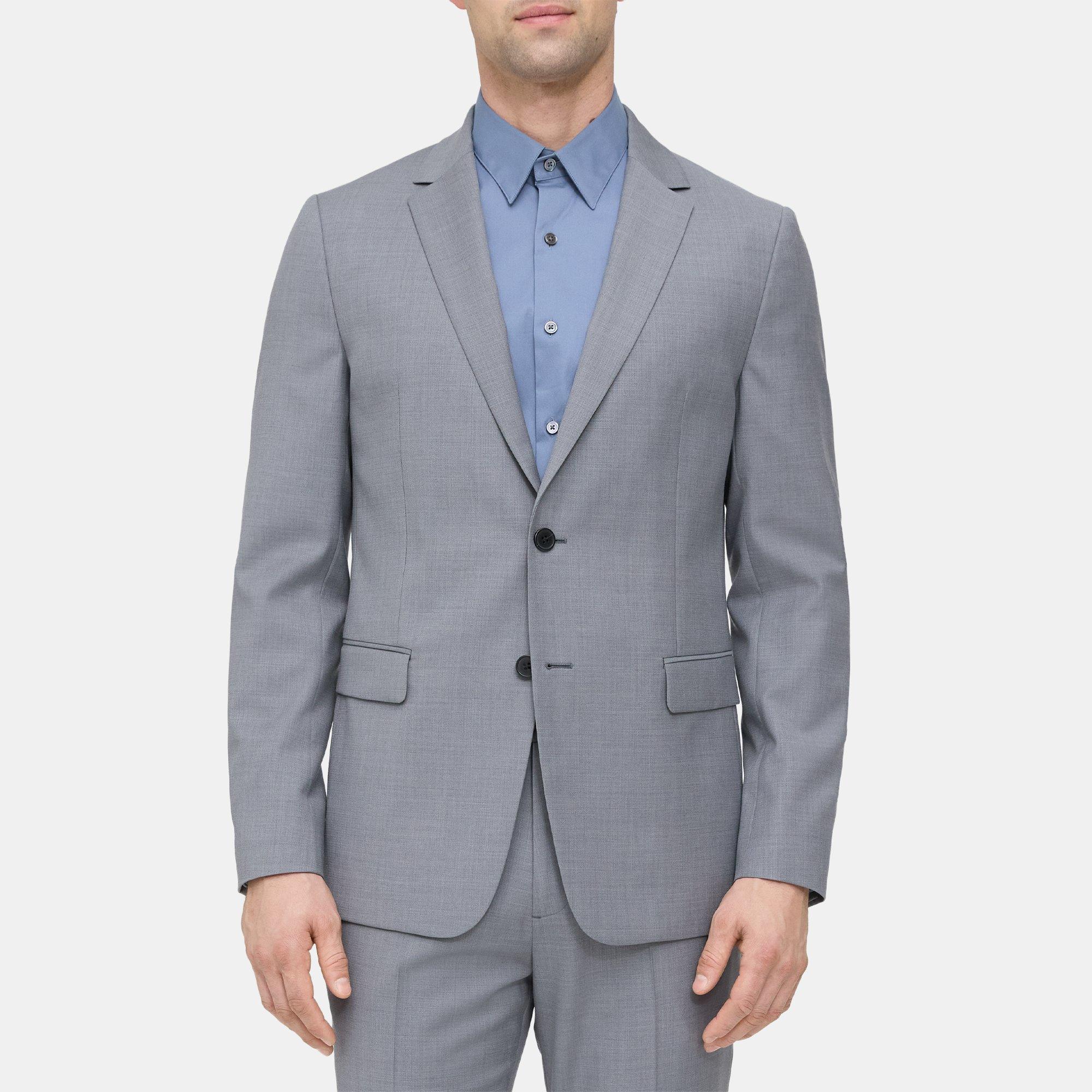 Grid Wool Unstructured Blazer | Theory Outlet Product Image